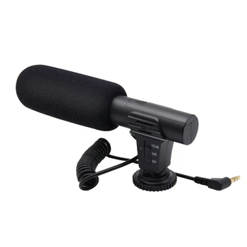 

Microphone Stereo Camera Microphone Condenser Microphone for Nikon Canon DSLR Camera and Computer
