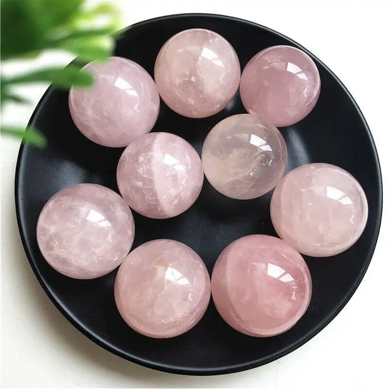 1 шт. 29-32 мм натуральный розовый кварцевый кристалл лечебный шар Сфера украшение дома натуральный розовый кварцевый камень Прямая поставка