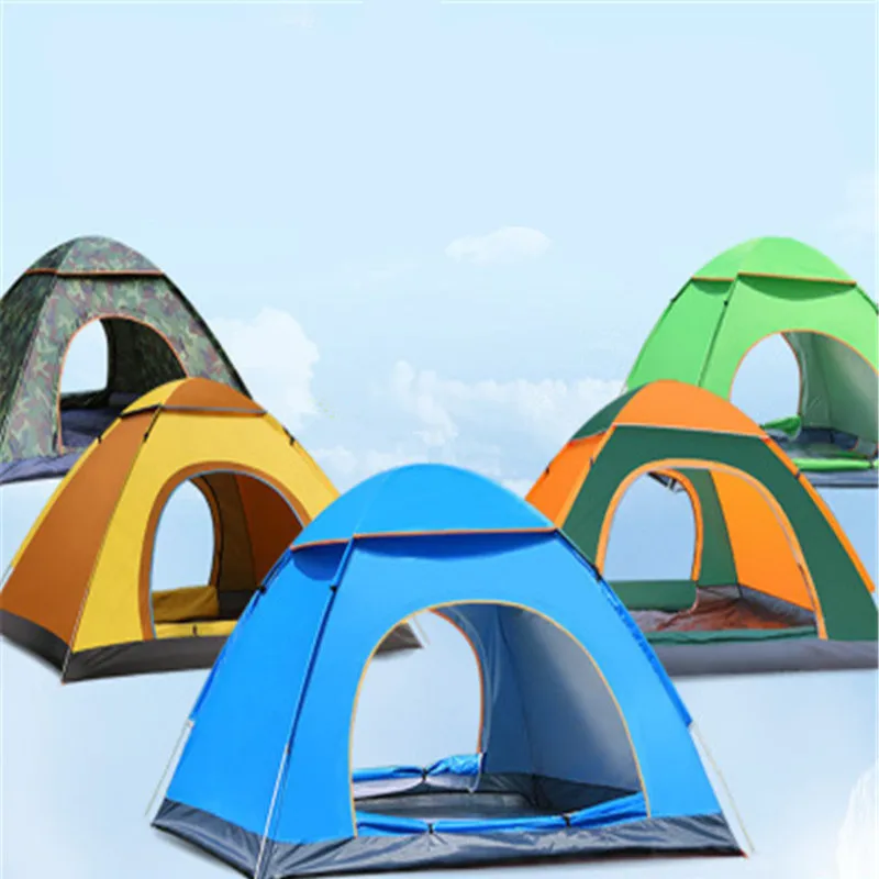 

Wind Proof Camping Tent Single-DeckBedroom Tent Waterproof Pop-Up Open UV Proof Tourism Tent Suitable For Outdoor Beach Hiking