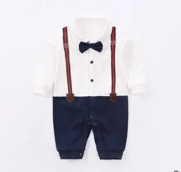 Summer Cotton Baby Boy Clothing Sets Formal Infant 1 Year Birthday Party Clothes Suit T-shirt+pant Children's Cloth - Color: Design B