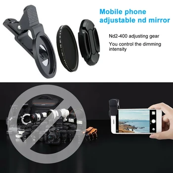 

Photography Portable Camera ND2 To 400 Mobile Phone Neutral Density ND Filter J6PB