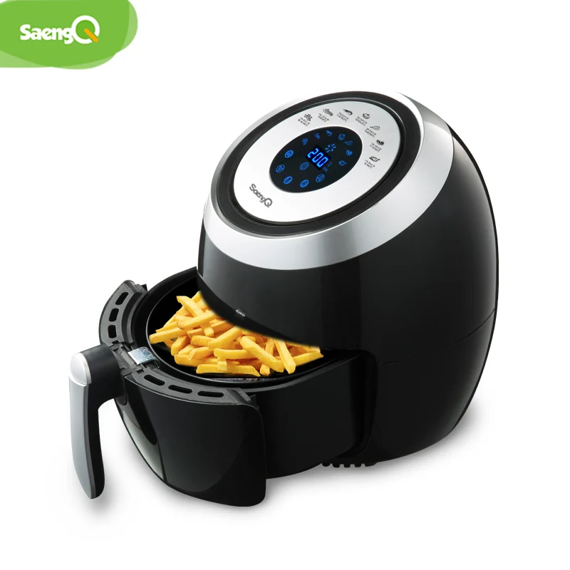  saengQ 3.6L Kitchen Electric Fryer Deep Air Fryer Digital LED Touch Screen Timer Temperature Contro - 4000581358066