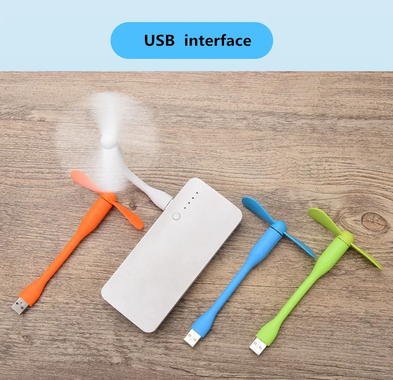 1 шт. Высокое качество 100% протестированный Мини Портативный usb-вентилятор для телефона вентилятор гибкий съемный USB низкий мощный