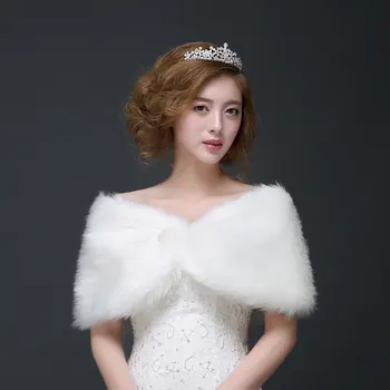 

2020 Limited Toreritas Mujer Wedding Shawl New Bridal Dress Shawl Autumn Winter Wedding Cheongsam Coat Bridesmaid Warm 2020