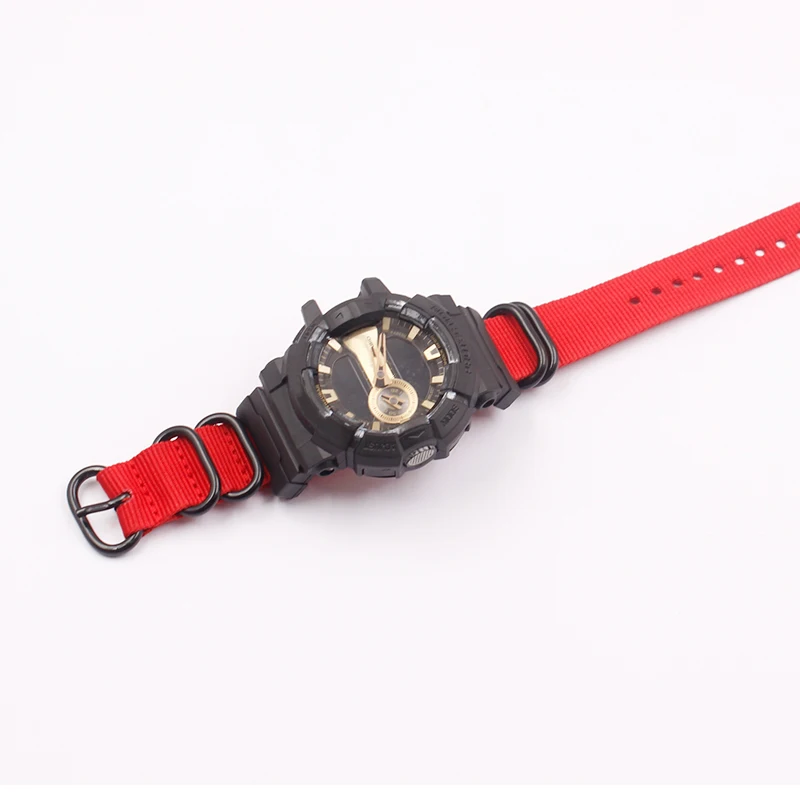 Аксессуары для часов Casio G SHOCK 8900 GW 5000 5035 DW5600 M5610 GA 100 110 120 GD нейлоновый холщовый