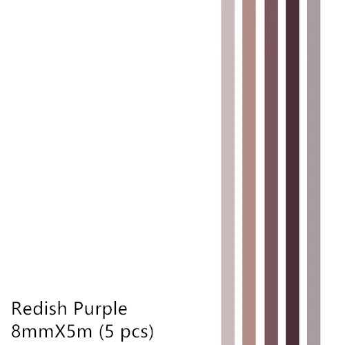 5 шт./лот простой васи лента сплошной цвет маскирующая лента декоративная лента DIY Скрапбукинг пуля журнал канцелярские товары Shool поставка - Цвет: Redish Purple