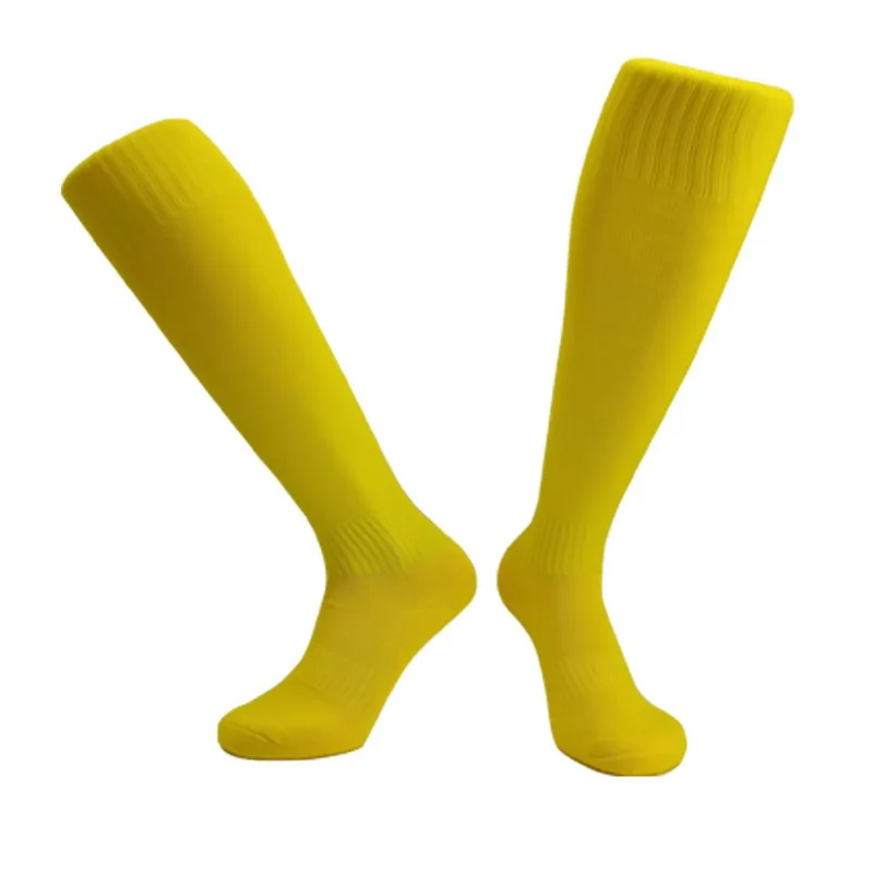 Детские футбольные носки для взрослых Длинные компрессионные уплотненные Спортивные Носки дышащие Нескользящие впитывающие пот носки