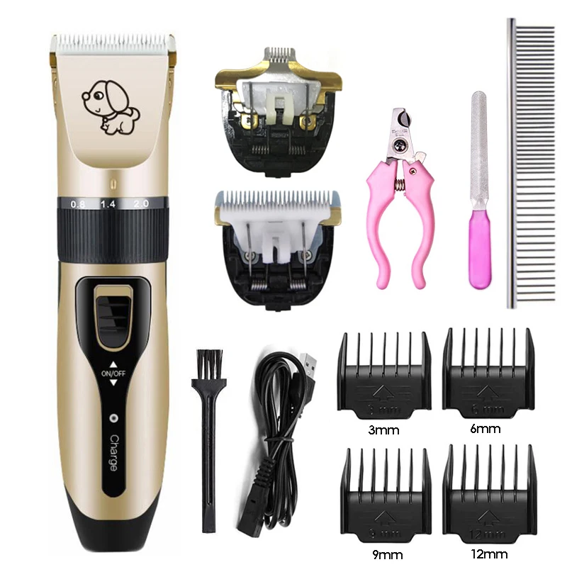 C6 Professional Pet Dog Hair Trimmer Animals Grooming Clipper Cutter Machine Shaver Electric