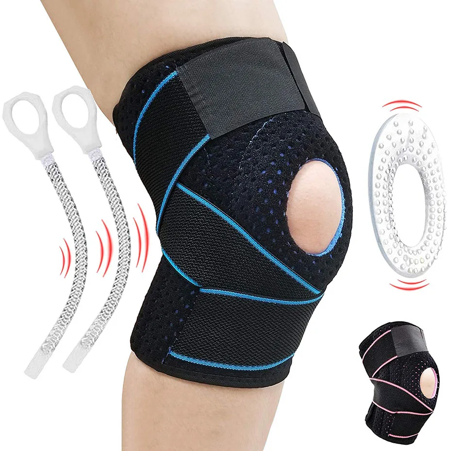 Knee Brace Pads Support for Running Crossfit Basketball Gym Sports with Sleeves Braces Arthritis Pain Relief | Красота и здоровье