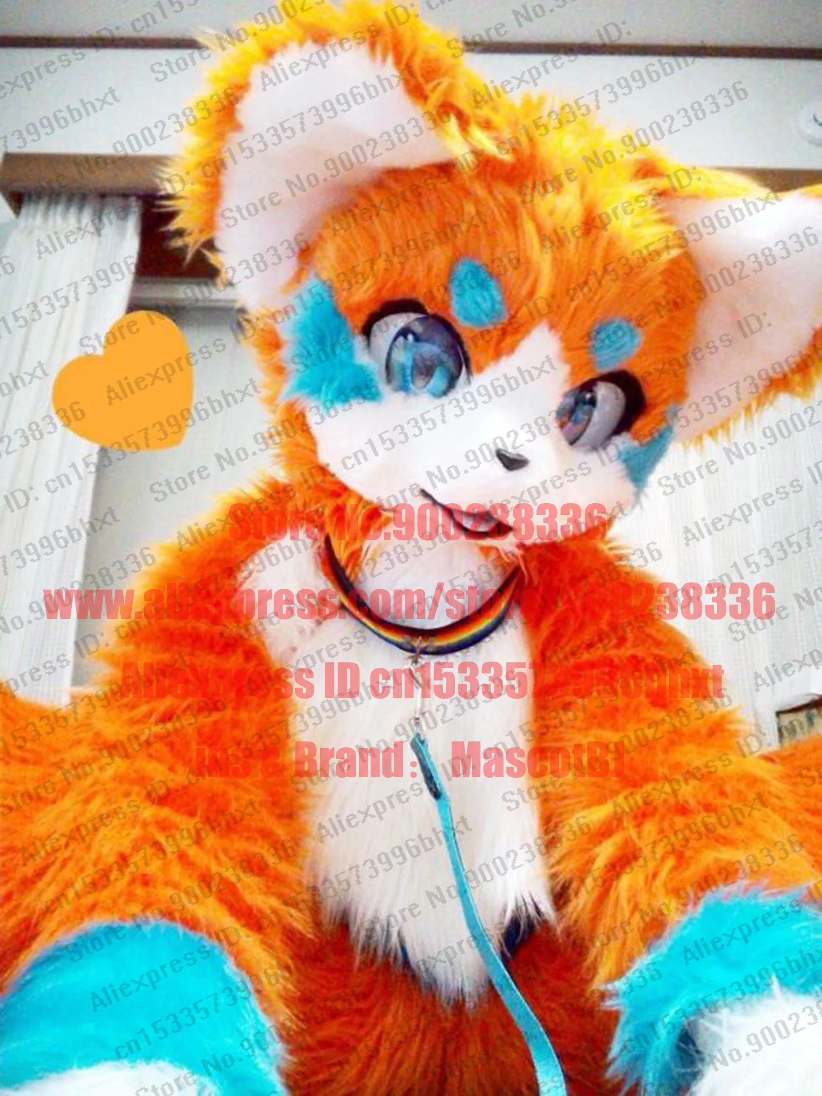 Пушистый костюм 3-D Eyes полноразмерный Huksy Dog пушистый аниме BJ059 костюмы для