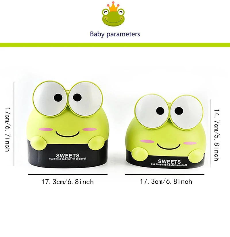 Creative ABS Frog Shape Tissue Box Paper Towel Box Cute Tissue Box Cover Tissue Holder Home Storage Organization Tissue Boxes