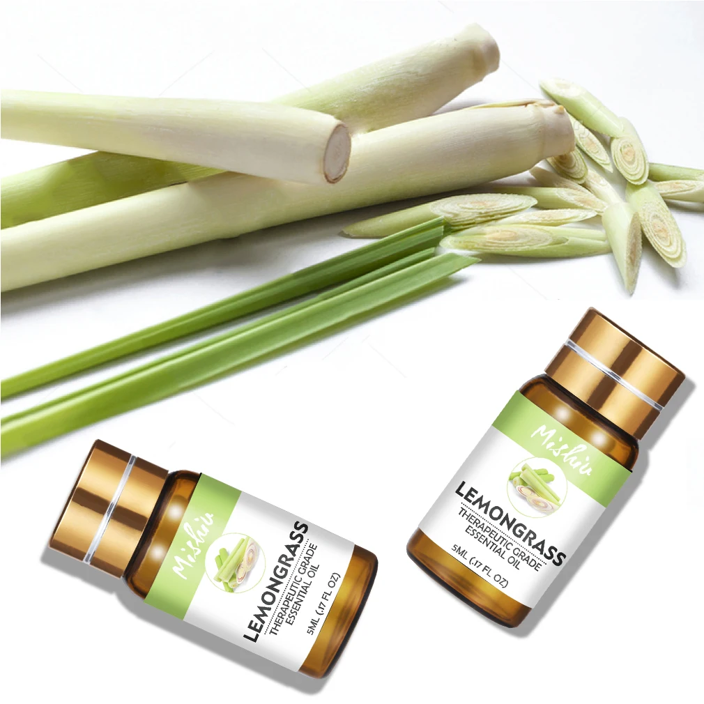Эфирное масло Mishiu 5 мл Lemongrass обеспечивает спокойствие и четкость снимает боль