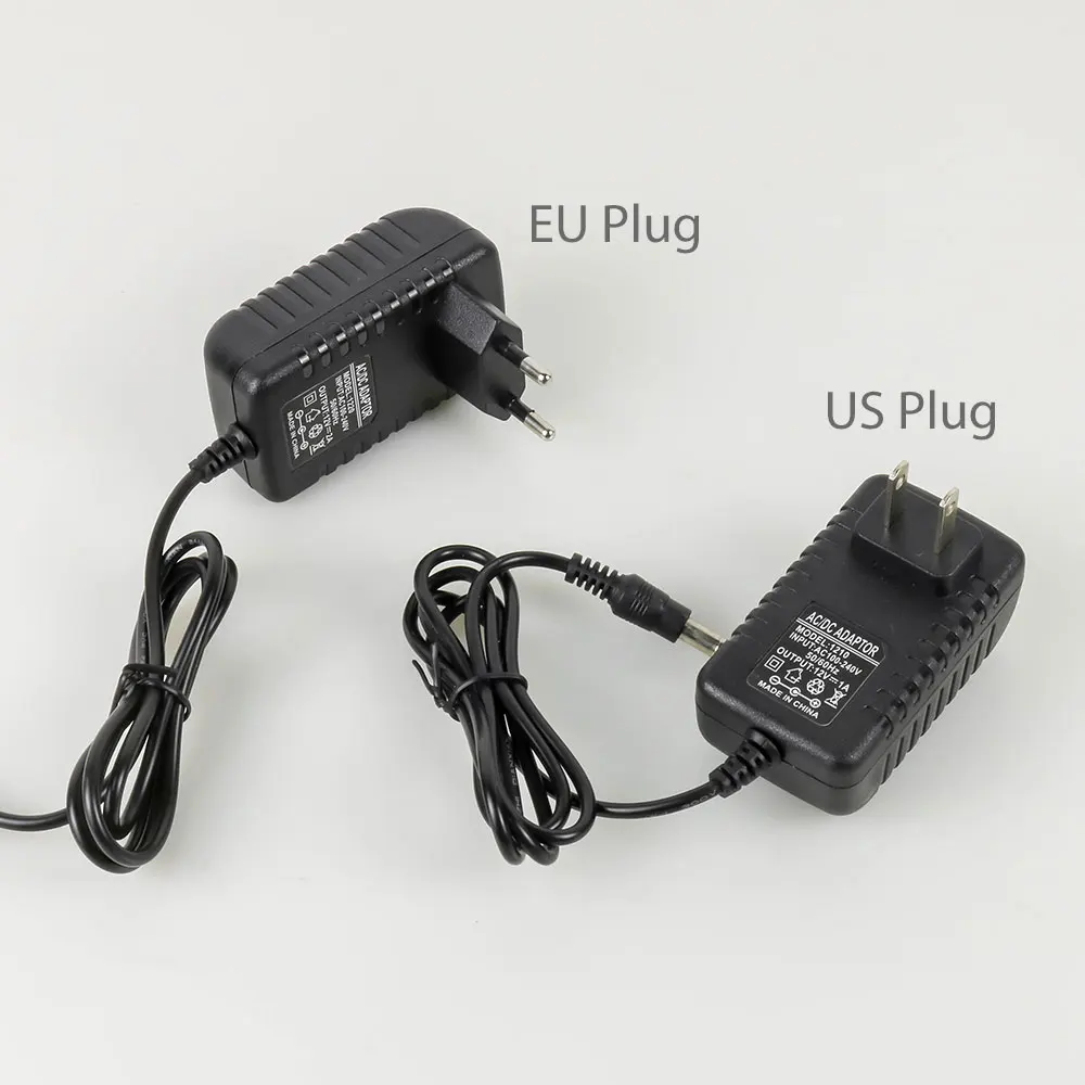 AC110-240V DC12V 1A 2A 5A 12 Вт 24 Вт 60 Вт США ЕС вилка адаптер питания зарядное устройство для светодиодный светильник лампа трансформатор