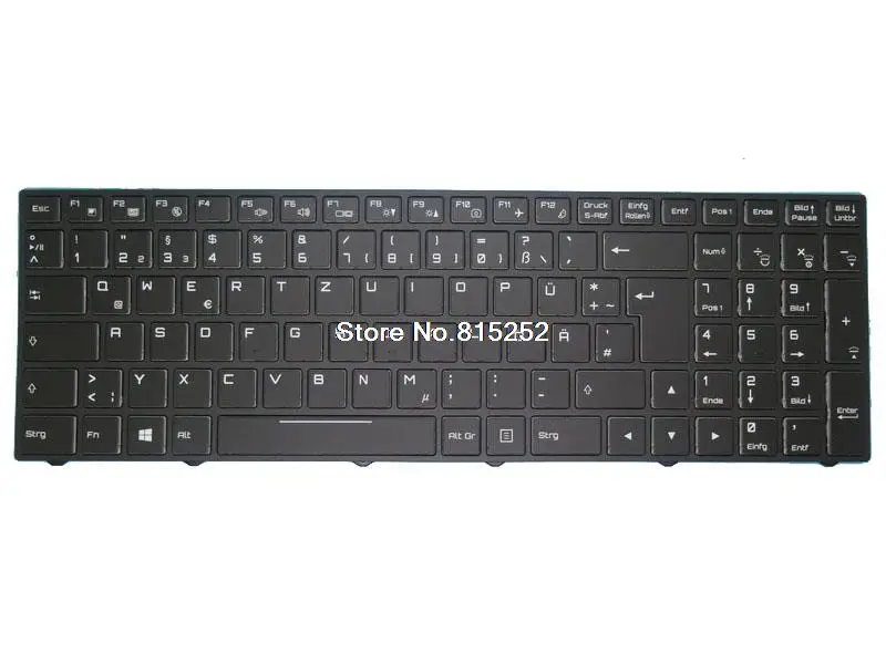 

Laptop Keyboard For One GameStar Notebook 15 With Backlit New Black With Frame German GR/ United States US