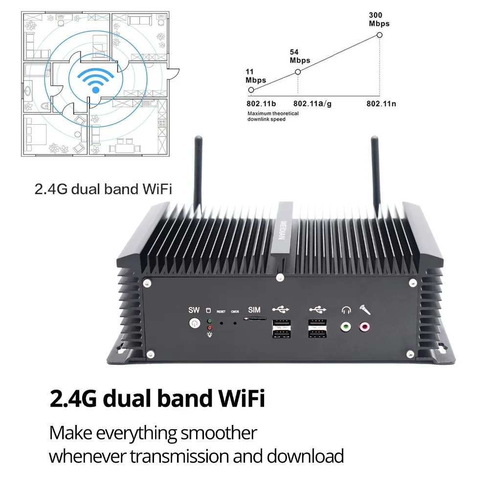 8-го поколения Minipc Core i5 8250U RS232/485 COM 2 intel NUC промышленный ПК i7 7500u персональный настольный компьютер VGA HDMI HTPC i5 7200U