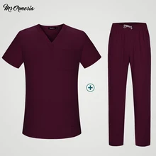 Сплошной цвет, стиль «унисекс», медицинские хирургические аптека для ролевых игр, медсестра, скребки для салонов красоты комплекты униформа для сотрудниц спа-салонов женские медицинские для маленьких детей