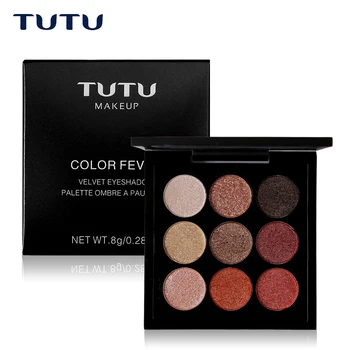 

Brand 9 Color Shimmer Cream Eyeshadow Palette Eye Nude Makeup Matte Velvet Eye Shadow Palette