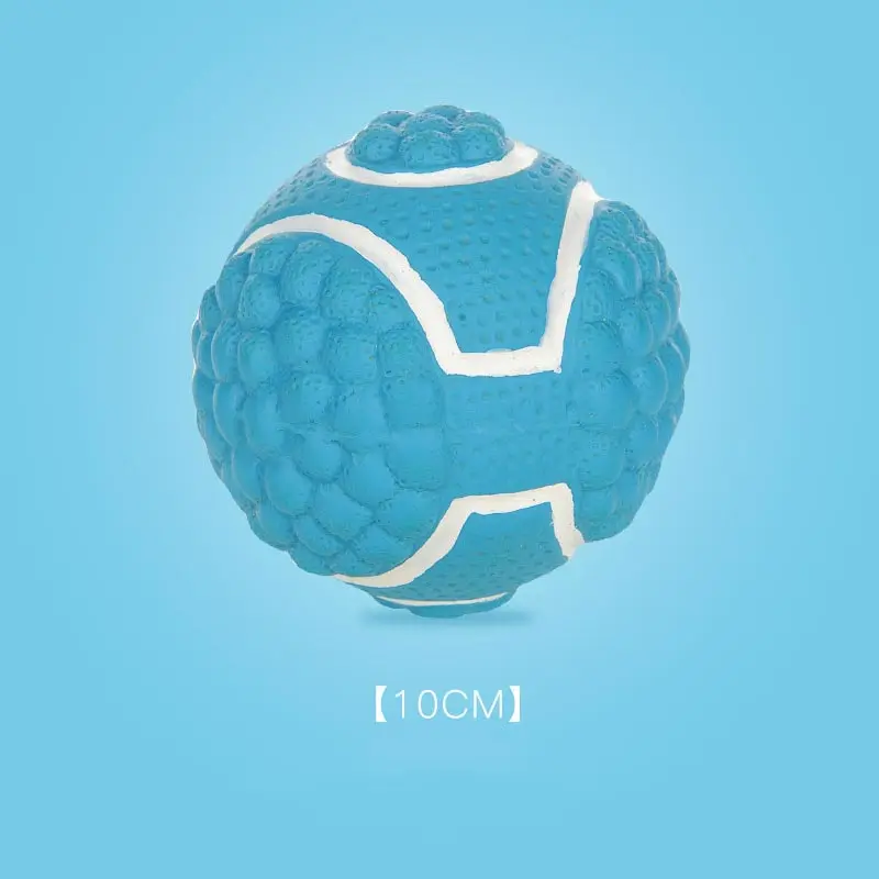 HOOPET резиновая игрушка для собак для чистки зубов и обучения интерактивная игрушка для питомцев - Цвет: Blue 10cm