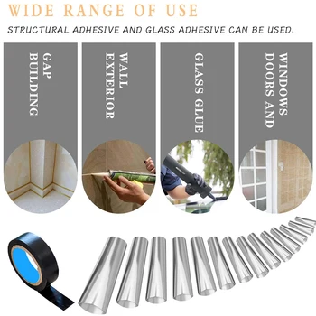 

32pcs Nozzle Applicator Grout Scraper Portable Repairing Edge Sink Joint Sealant Finishing 6 In 1 Bathroom Caulking Tool Kit