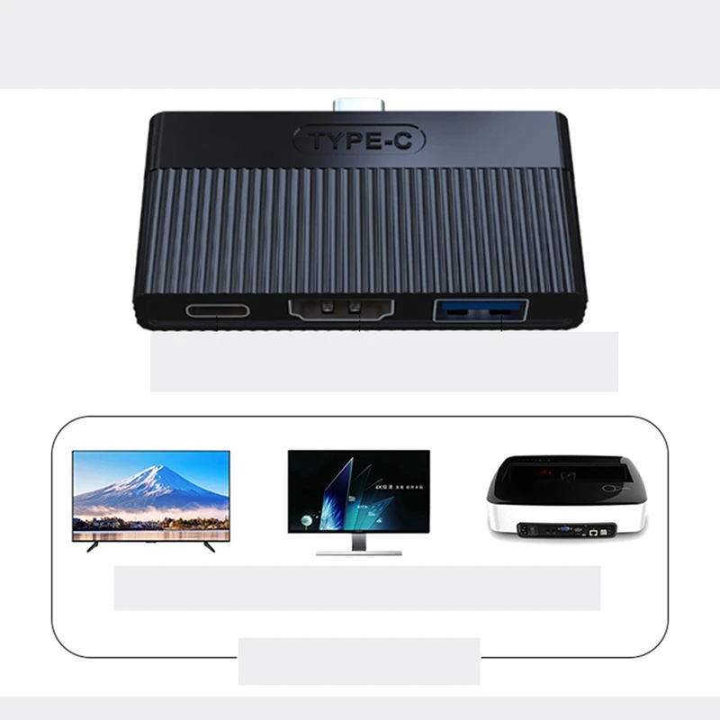 Тип-c к HDMI/USB3.0/PD три-в-одном док-станция USB-C до 4K HD для адаптера nintendo