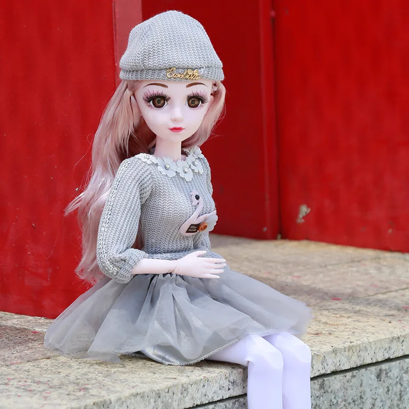 Girl's BJD Doll Clothes, Trocar de Roupa, Pode Ser Vestida