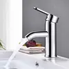 Single Handle Bathroom Basin Faucets Cold/Hot Mixer Basin Sink Tap Black ► Photo 3/6