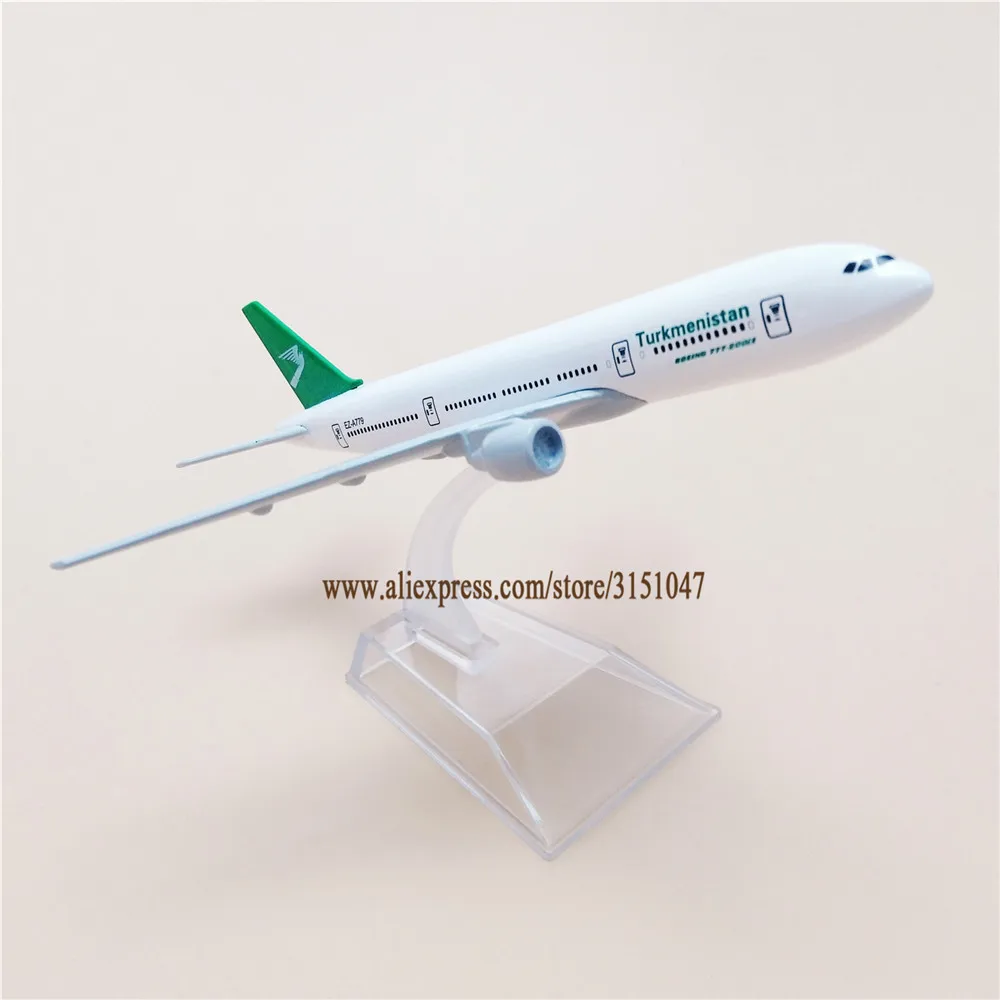 16 см металлический воздух Turkmenistan Airways Boeing 777 B777 Воздушный самолет модель самолета Модель детского подарка