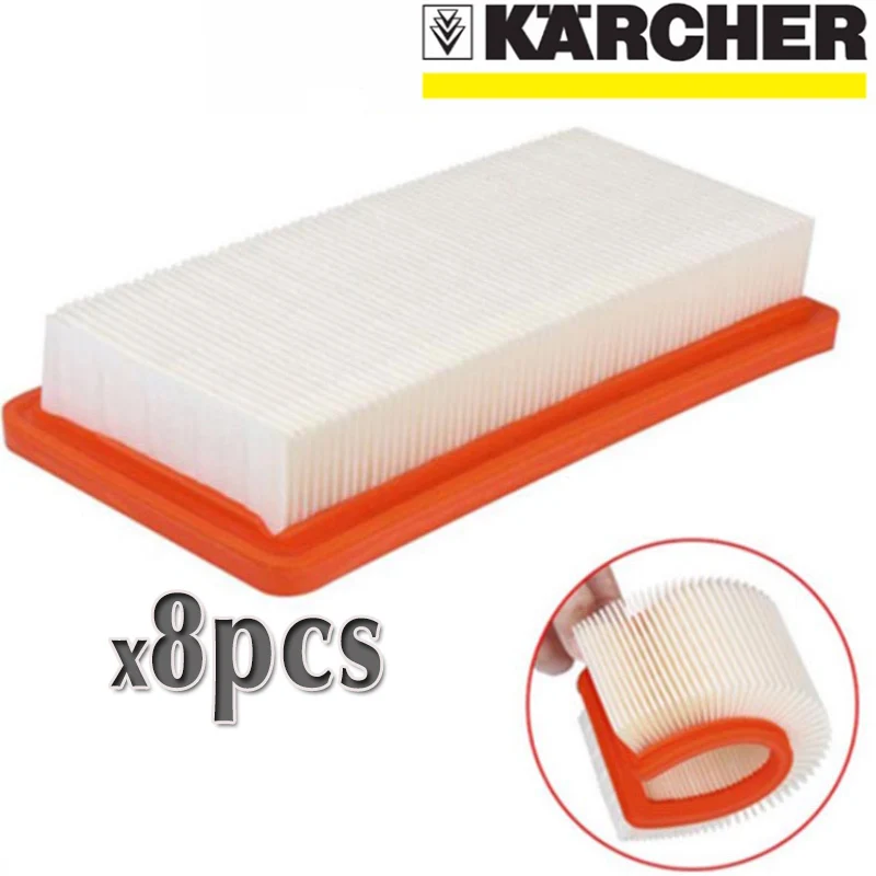 8pcs Karcher hepa фильтр для DS5500 DS6000 DS5600 DS5800 высокое качество запчасти для пылесоса Karcher 6,414-631,0 hepa замена фильтров - Цвет: 8pcs