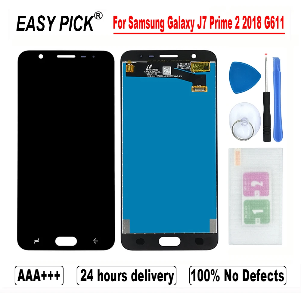ЖК дисплей с сенсорным экраном и дигитайзером в сборе для Samsung Galaxy J7 Prime 2 2018 G611 G611F