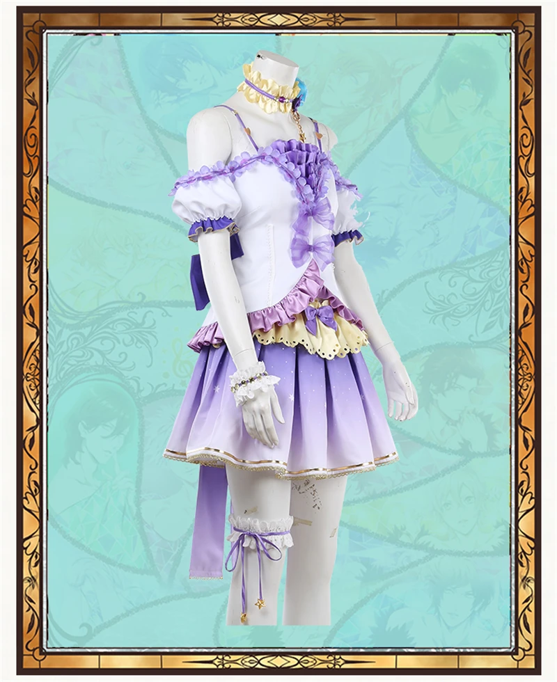 Аниме Love Live School Idol фестиваль Косплей Костюм Konoe Kanata PDP период Cos женщины Хэллоуин Рождество платье H