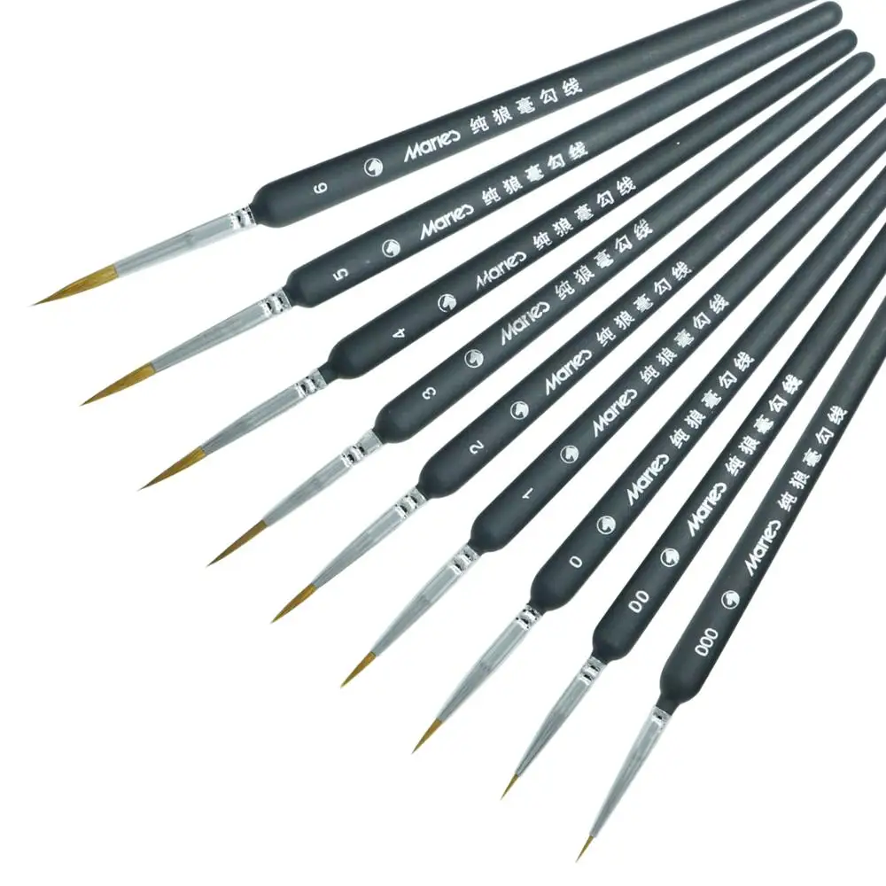 Hook Line Paint Brush Set Watercolor Acrylic Oil Painting Drawing Liner