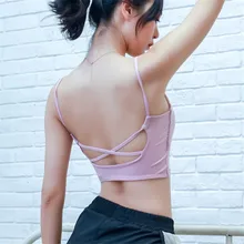 Спортзал Бодибилдинг укороченный топ спортивный Танк Женский для фитнеса и зала пуш-ап бюстгальтер спортивные штаны для бега жилет сексуальные Йога топики с мягкими чашечками Camisole