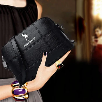 

Women's Pure Solid Color Plaid Tote Bag High Quality Leather Ladies Handbags 2020 Women Shoulder Bag Small Female Crossbody Bags