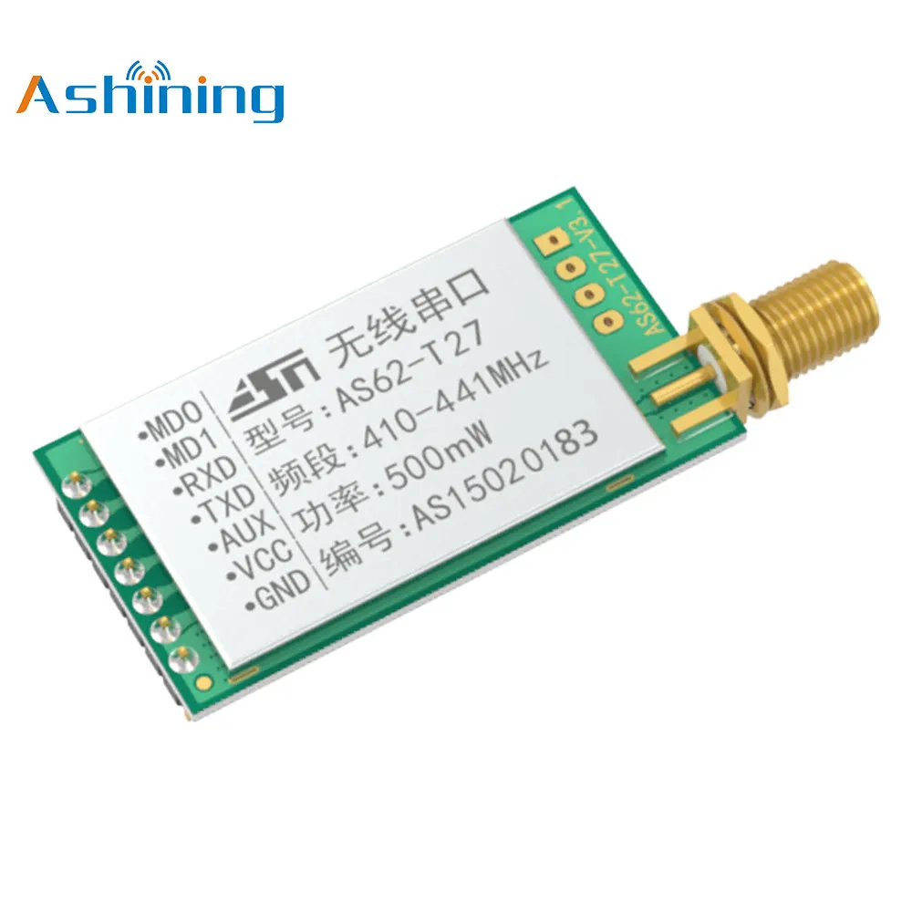 

433mhz 500mW LoRa Sx1278 AS62-T27 Wireless Long Range Transmitter Receiver RF Module FEC