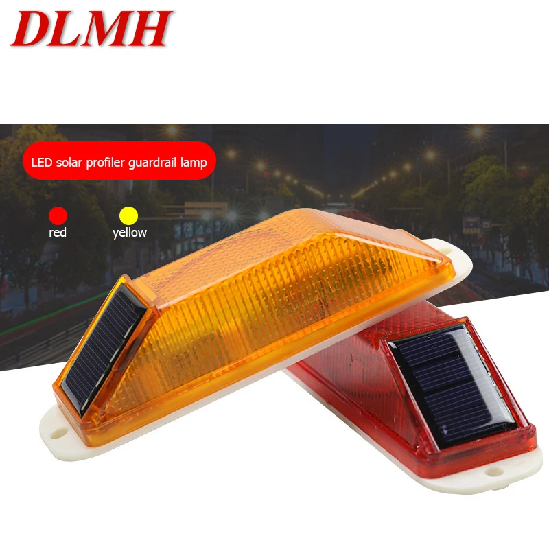 Световой индикатор на солнечной батарее DLMH s Красное Желтое ограждение конструкция светоотражающий знак
