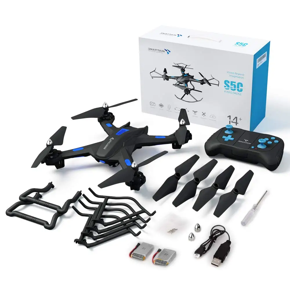 SNAPTAIN S5C Drone WiFi FPV 720P HD drones camera Voicewith control Gravity Sensor Function RTF Christmas Gift For Kid Beginner