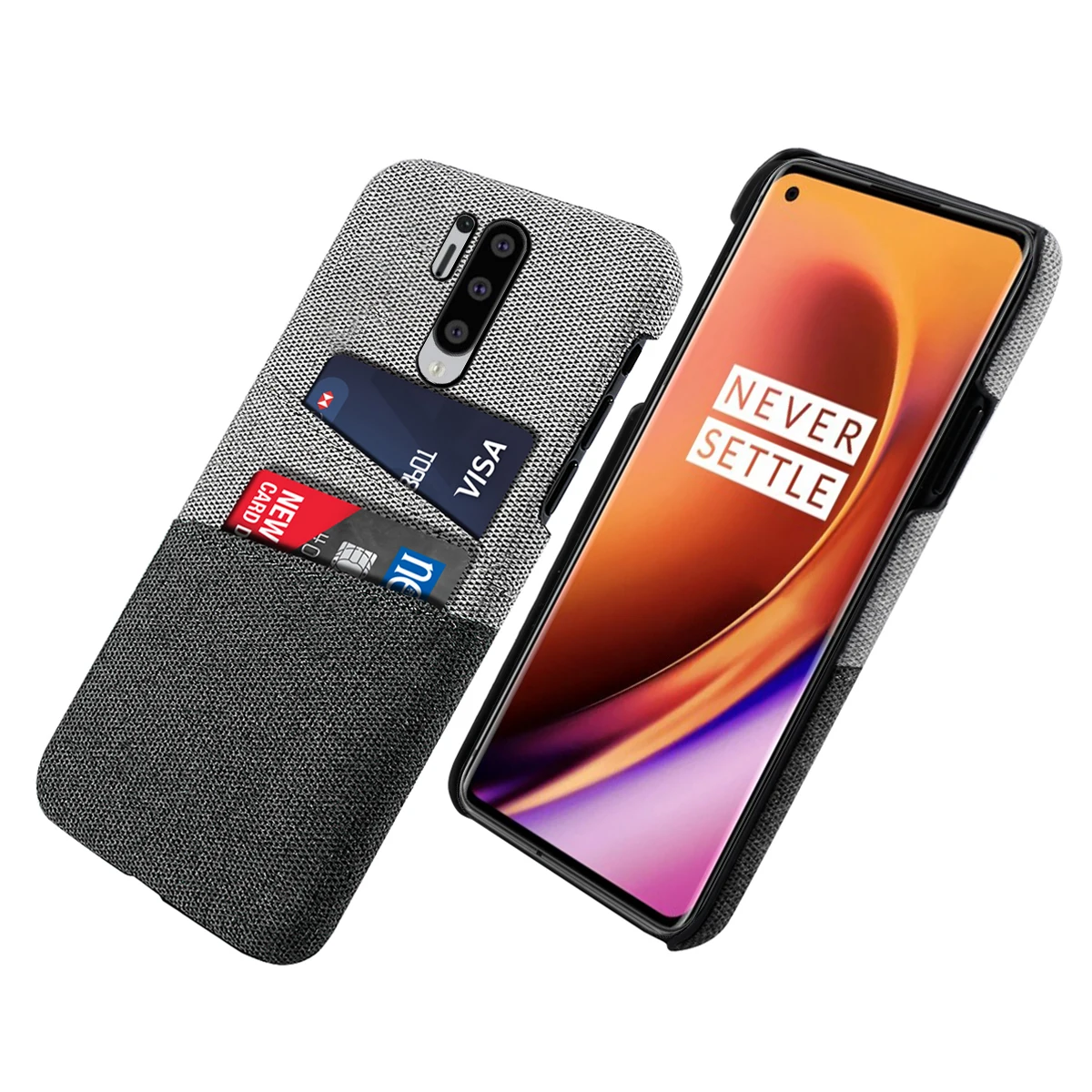 Чехол для карт OnePlus 7T 8 Pro роскошный тонкий жесткий чехол из матовой ткани