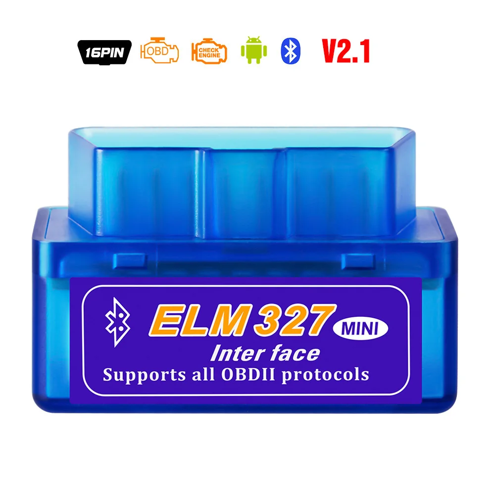 ELM327 V2.1 USB OBD2 cable coder reader scanner super mini elm 327 V1.5 bluetooth wifi for PC/Android/ios auto diagnostic tool temperature gauge for car Diagnostic Tools