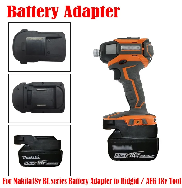 Адаптер аккумулятора Ridgid / AEG 18 в для электроинструментов Makita LXT электрические
