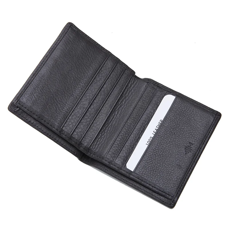 LAN мужской кошелек из натуральной кожи несколько держателей тонкий известный