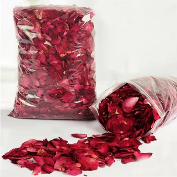 

100% New Natural Fragrance Dried Rose Petals Wedding and Party Decoration DIY Lip Gloss Decor Lipgloss Base Rose Petal 100g