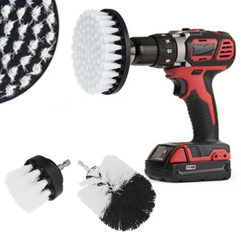 

3pcs/Set Electric Drill Brush Head Scrubber Bush For Floor Kitchen Tire Carpet 2 inch/3.5 inch/4 inch limpieza hogar