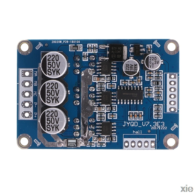 

DC 12V-36V 15A 500W Brushless Motor Controller Hall BLDC Driver Board