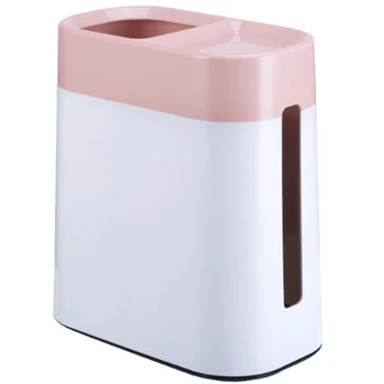 

LEYIJIA Nordic Plain Multifunctional Two-In-One Bedroom Living Room Bathroom Office Desktop Trash Can Tissue Box