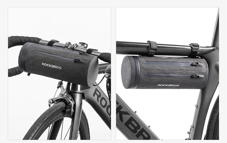 ROCKBROS Waterproof Bike Bag Front Bicycle Bag MTB Road Handlebar Pannier Multi-purpose Large Capacity Backpack Cycling Tube Bag