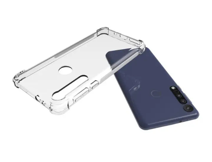 Для Motorola One Macro& Moto G8 Play чехол+ закаленное стекло Прозрачный Мягкий ТПУ гелевый Чехол для Moto One Macro силиконовый чехол для телефона