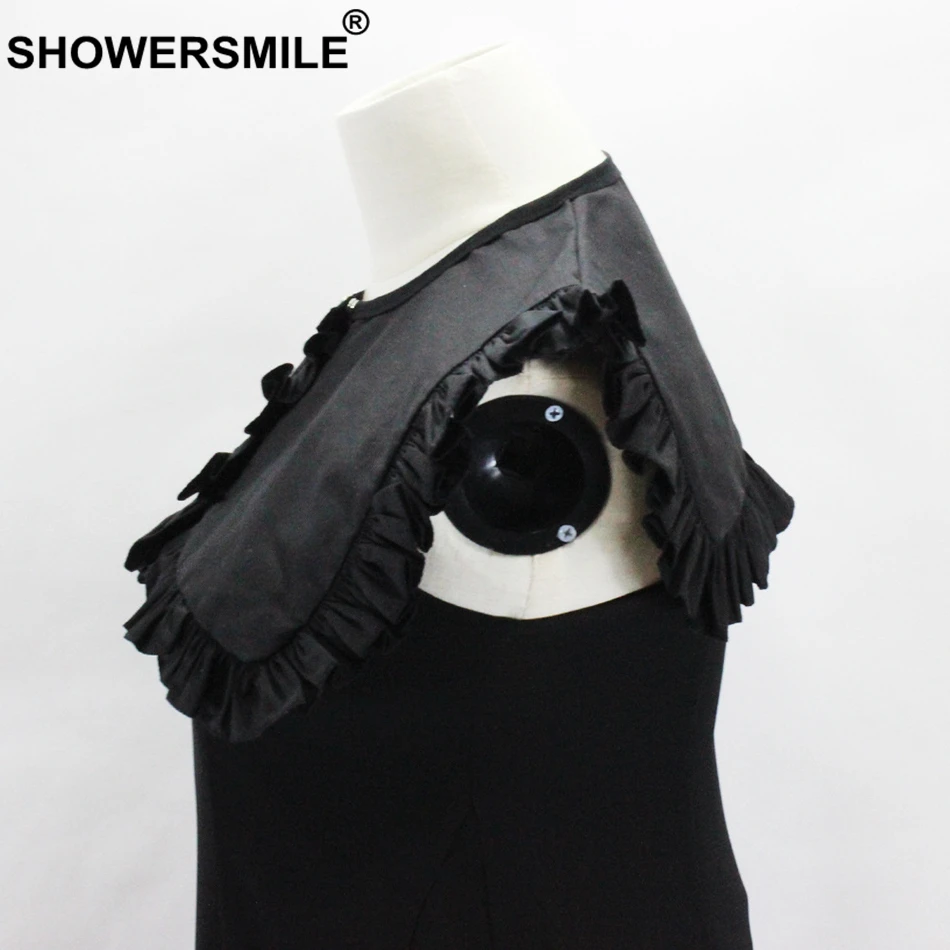 SHOWERSMILE большой квадратный воротник съемный Женский Искусственный Воротник