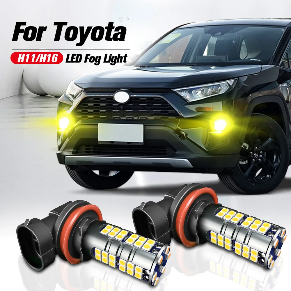 Luz LED antiniebla H11 H16 para Toyota Auris, Yaris, Prius V C, Camry