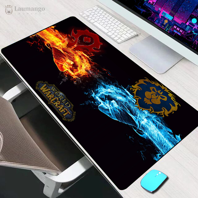 of Warcraft Illidan Mouse Pad  Varmilo Gaming Accessories Computer Mousepad Keyboard XXL Gamer Carpet 900x400 LOL Desk Mat