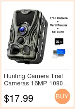 Камера для охоты 12MP 1080 P, водонепроницаемая камера для охоты, для дикой природы, для улицы, ночное видение, фото камеры для ловушек, видео PR200